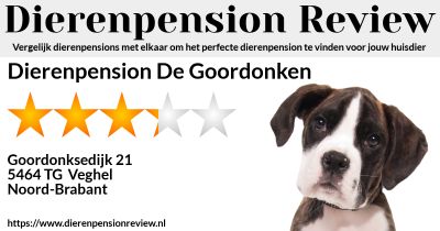klein Huidige dier Dierenpension De Goordonken in Veghel, Noord-Brabant - Dierenpension Review