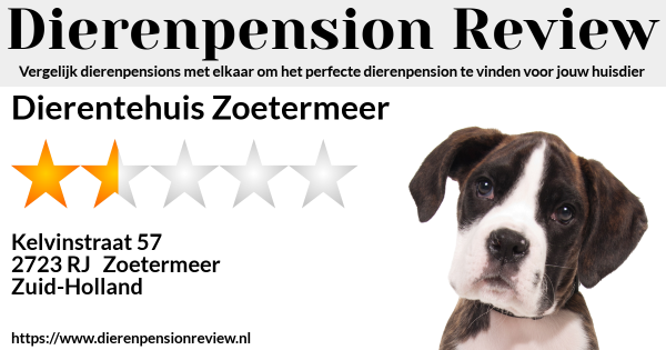 Dierenpension zoetermeer kelvinstraat Dierenpension zoetermeer kelvinstraat